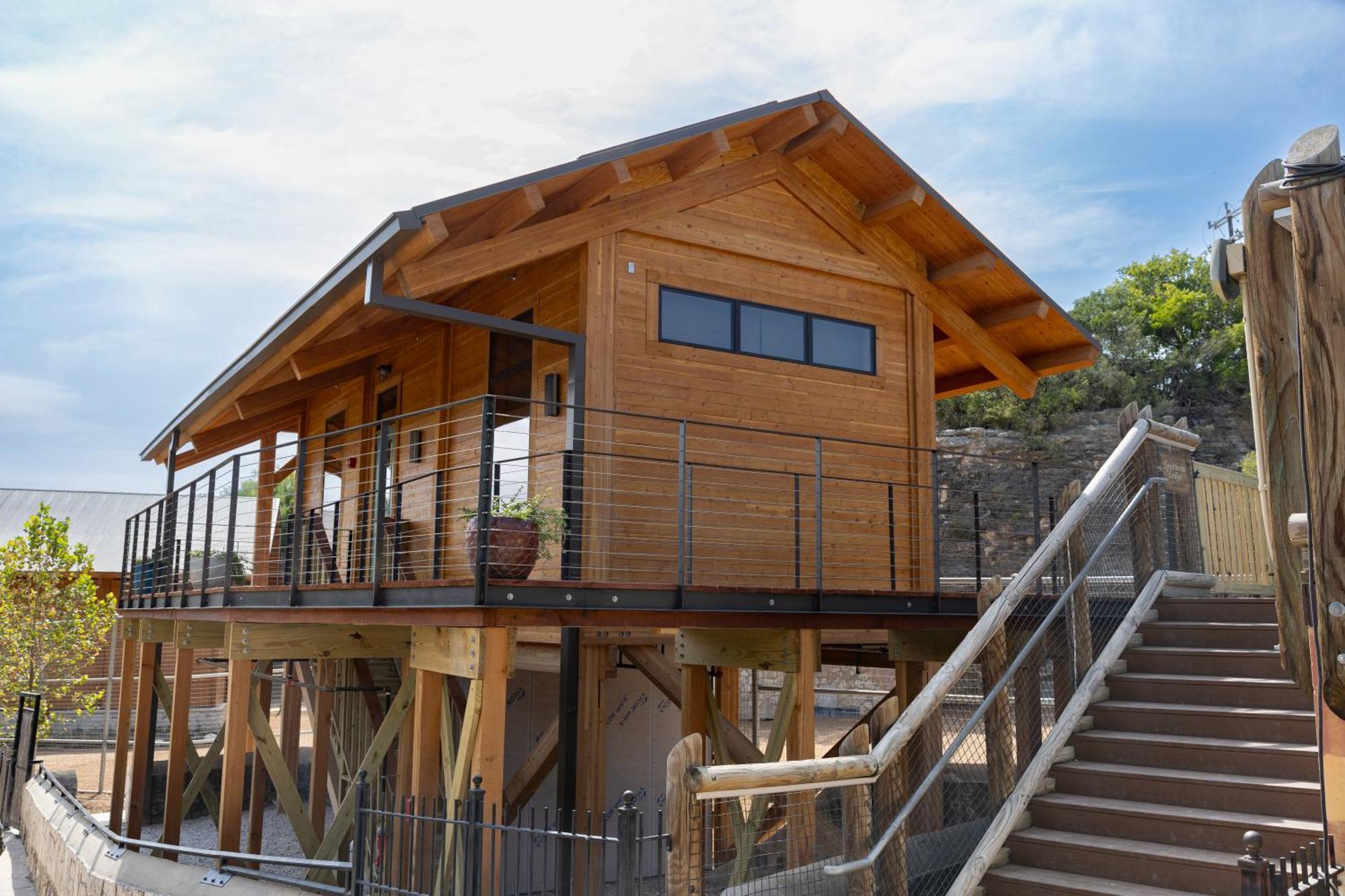 San Antonio Zoo - Spekboom Giraffe Lodge Exterior photo